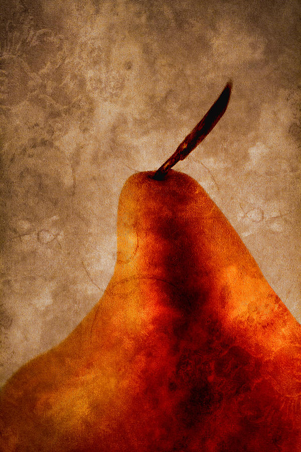 Pear Photograph - Red Pear I by Carol Leigh