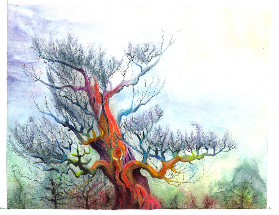 Nature Painting - Red Pine by Bjorn Eek