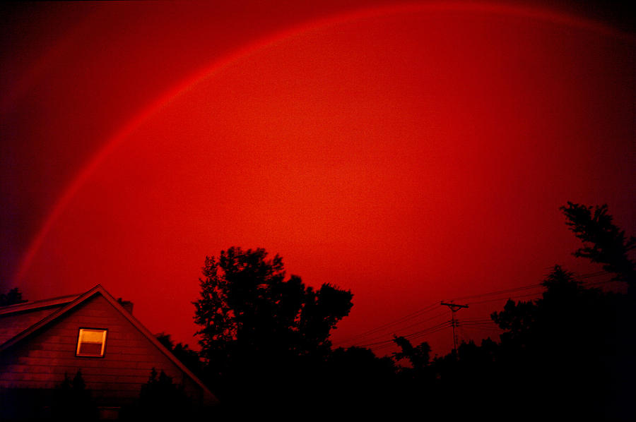 Red rainbow Photograph by Rod Jones