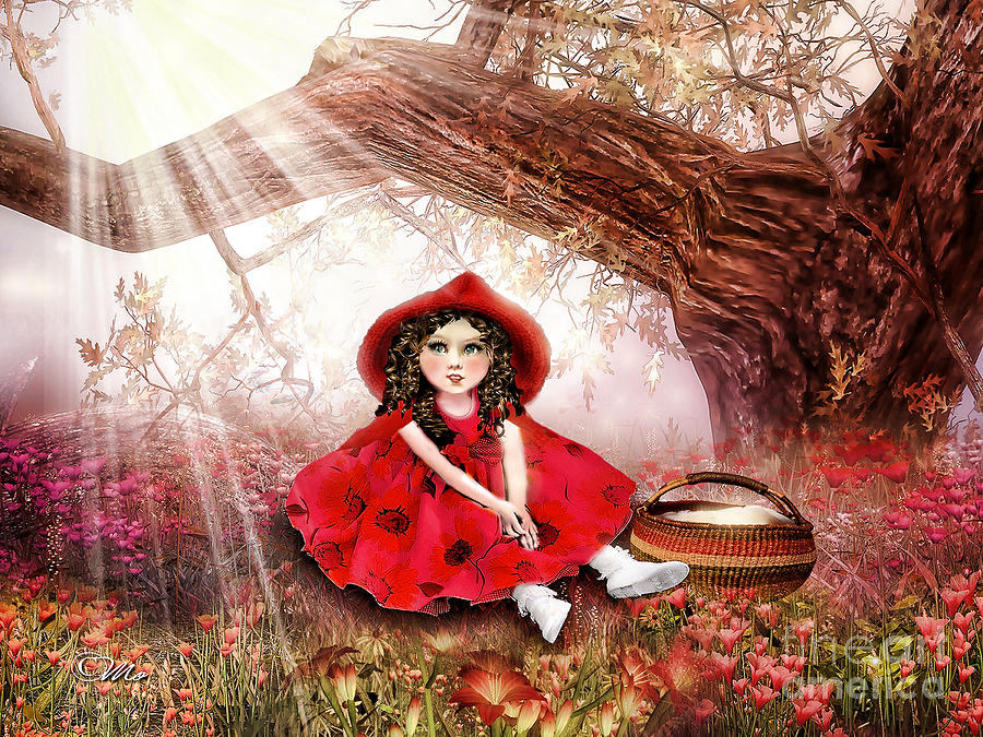 Red Riding Hood Digital Art by Mo T