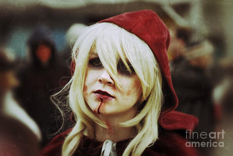 Red Riding Hood Zombie  Photograph by Andrea Kollo