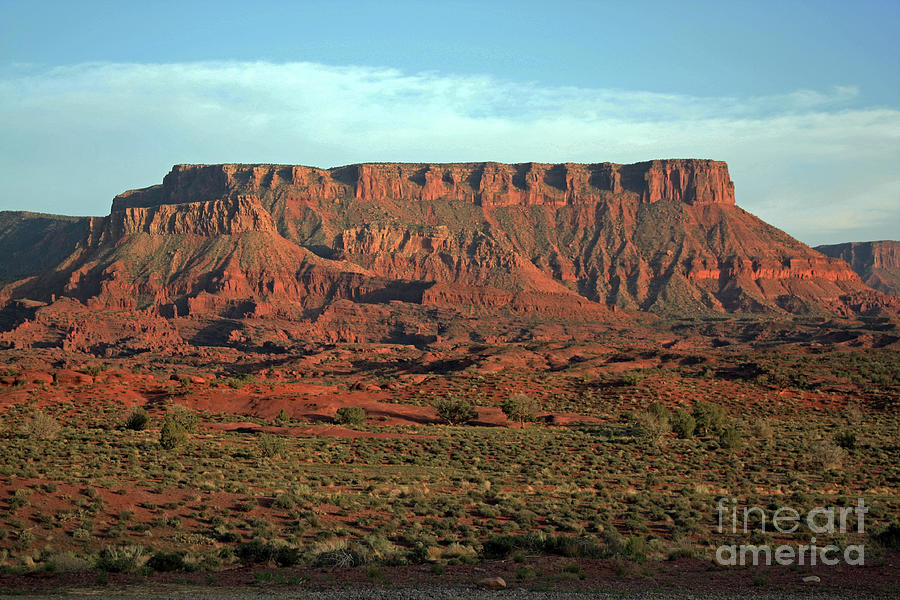 Red Rock at Sunset Photograph by Edward R Wisell