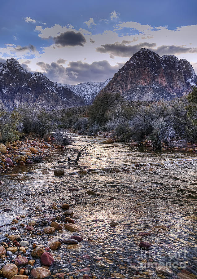 Red Rock Canyon Stream Photograph by Eddie Yerkish