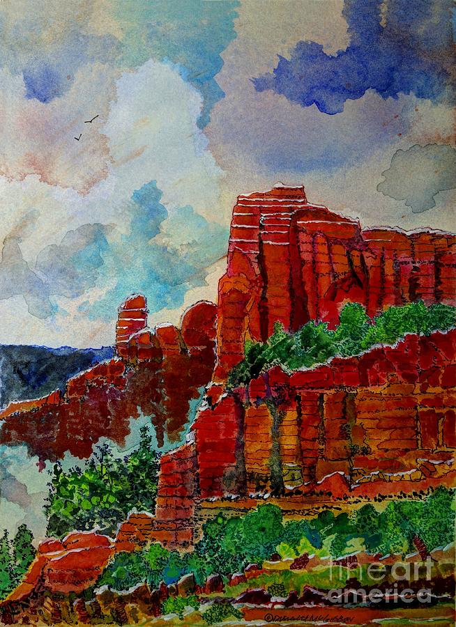 Red Rock Country Arizona Painting by Donald McGibbon - Fine Art America