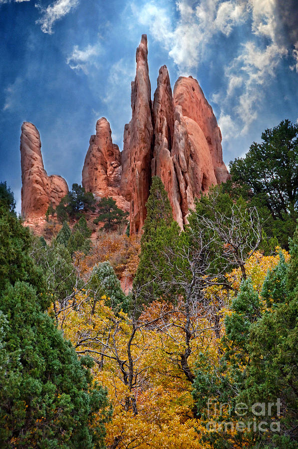 Mountain Photograph - Red Rock Spires by Jill Battaglia