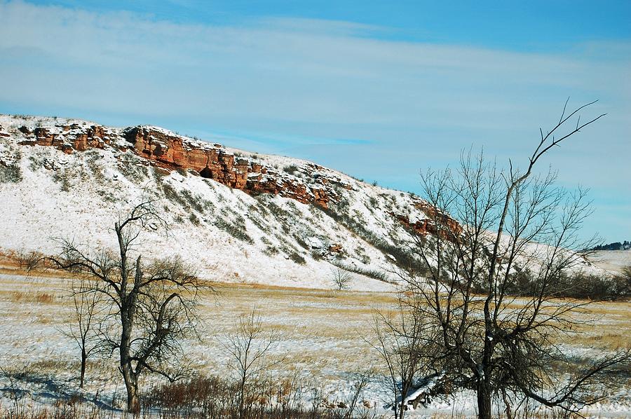 Red Rocks in the Snow Photograph by Greni Graph