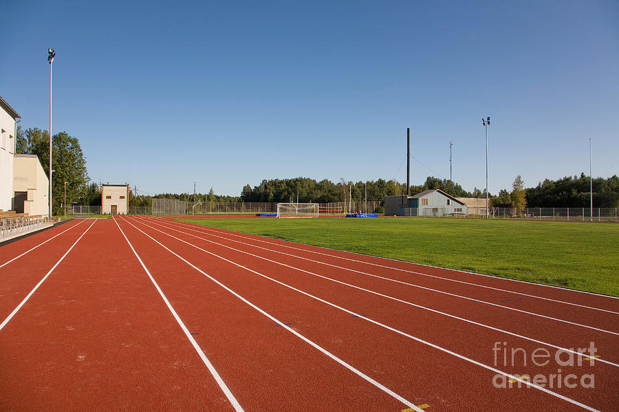 Red Running Track Photograph by Jaak Nilson - Fine Art America