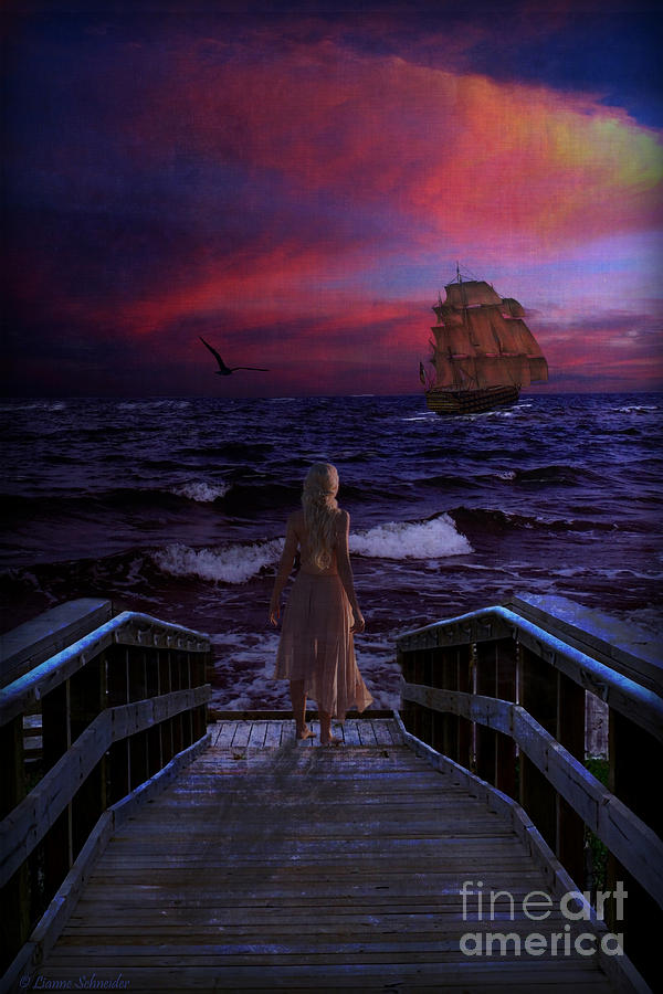 Red Sails In The Sunset Digital Art