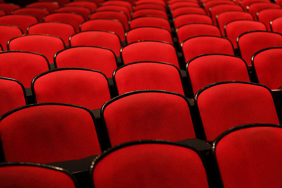 Red Seats Photograph by Steve Gravano
