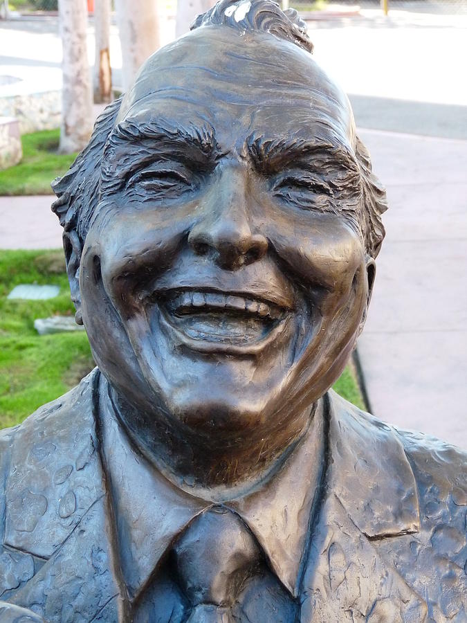 Red Skelton Bust Photograph by Jeff Lowe