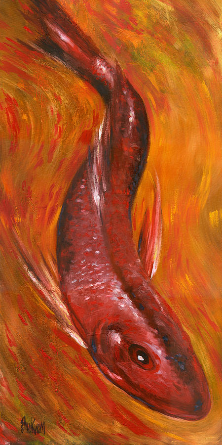 Red Snapper Painting by Stan Kwong