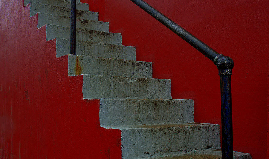 Red Steps Photograph by Bruce Carpenter
