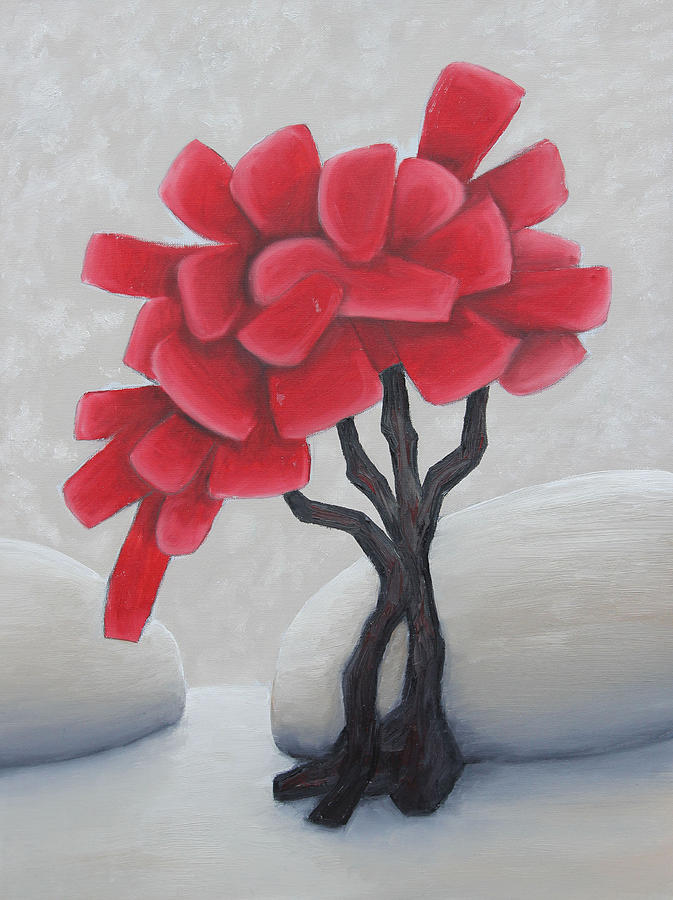 Tree Painting - Red Tree by Jason Carroll