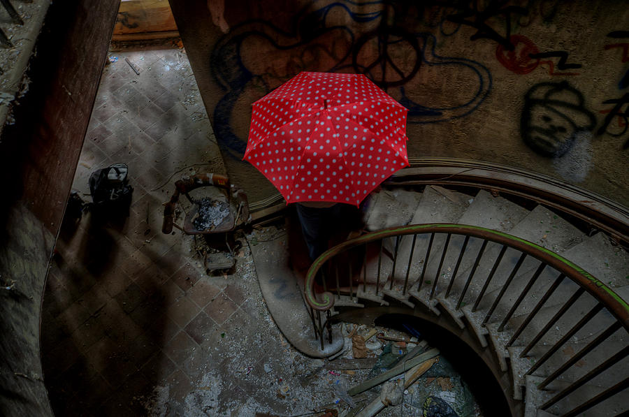 Red Umbrella Photograph by Roni Chastain