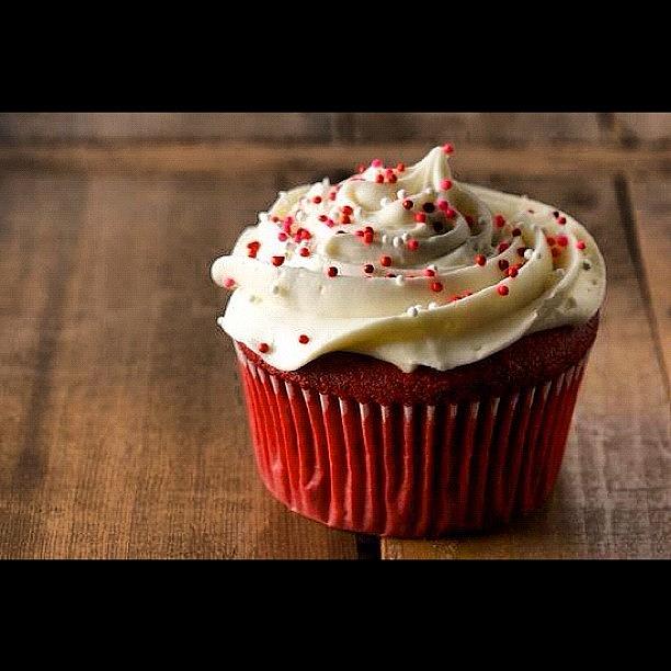 Cupcakes Photograph - Red Velvet Cupcake! #food #redvelvet by Crave Food
