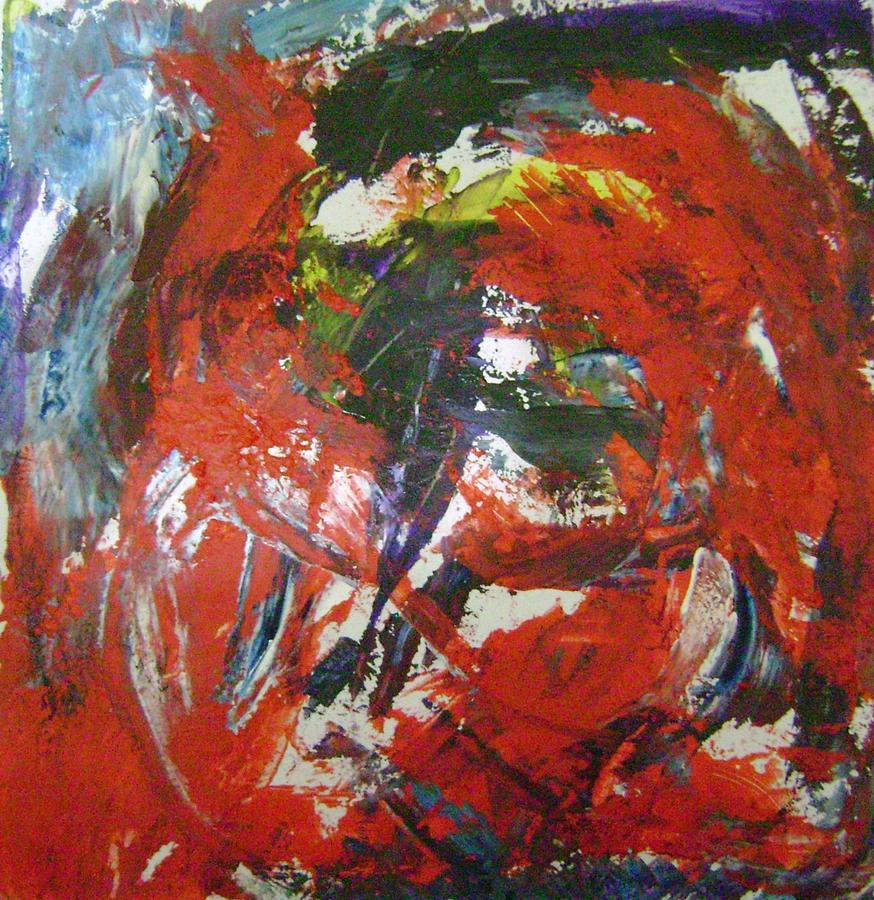 Red Wave of Passion I Painting by George Williams