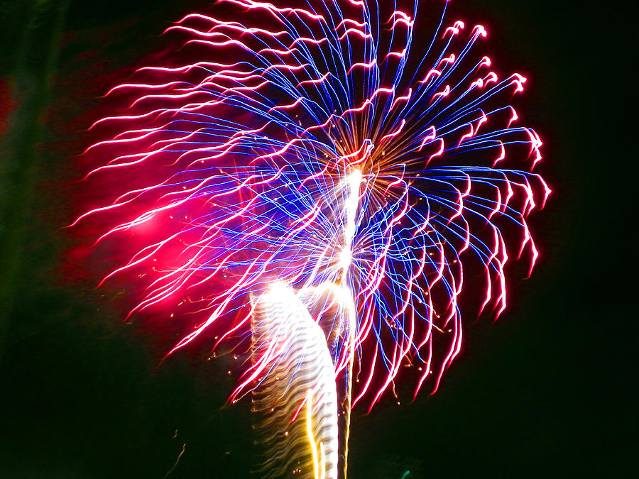 Red White and Blue Photograph by Judy Wanamaker