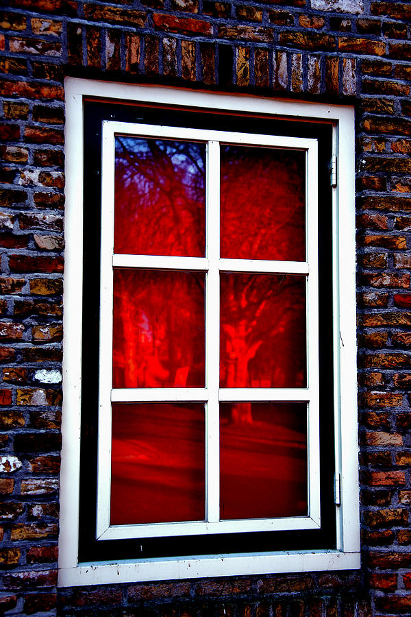 Red Window Holland Photograph by Rick Bragan