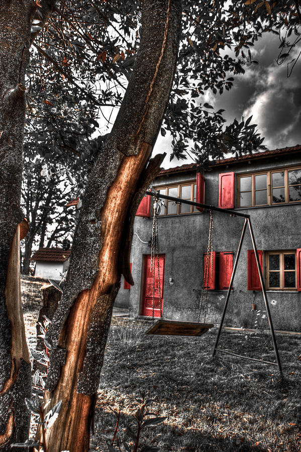 Red Windows Photograph by Andrea Barbieri