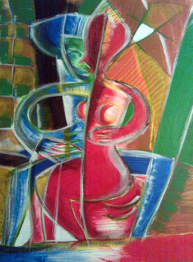 Acrylic Painting - RedBLUEpurple by Ari Meier Acrylic Painting - RedBLUEpurple by Ari Meier