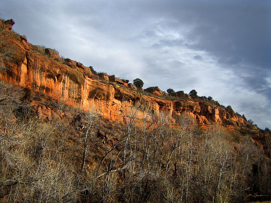Nature Photograph - Redstone Cliff by Julie Magers Soulen