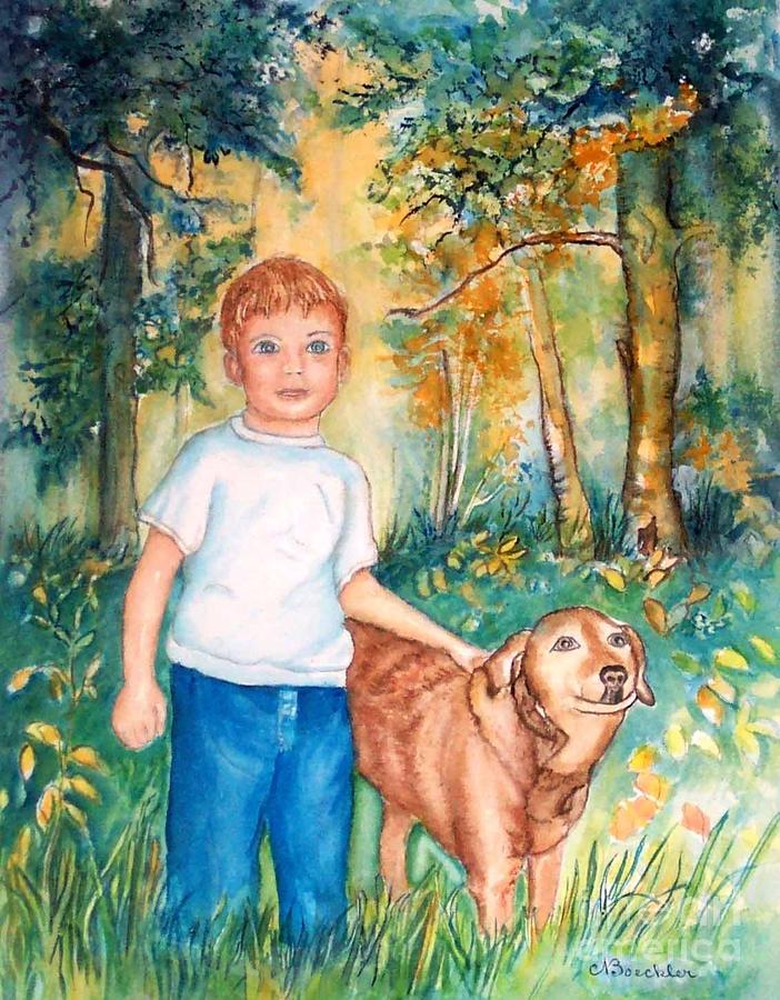 Animal Painting - Reed and Willy by Norma Boeckler