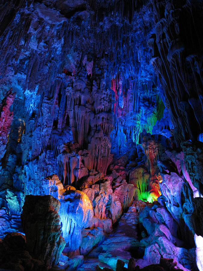Reed Flute Cave China 1 Photograph by Helaine Cummins