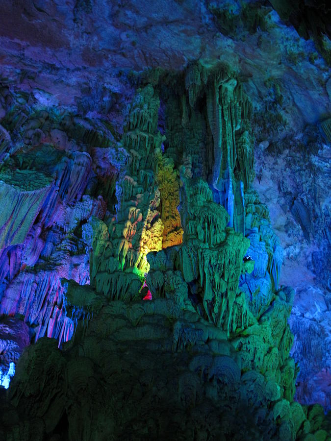 Reed Flute Cave China 4 Photograph by Helaine Cummins