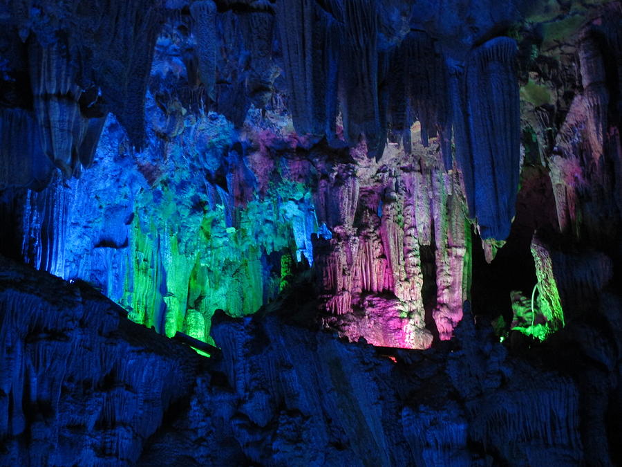 Reed Flute Cave China 6 Photograph by Helaine Cummins