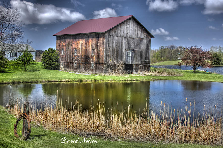 Reflected Barn 4936 Photograph by David Nelson - Fine Art America