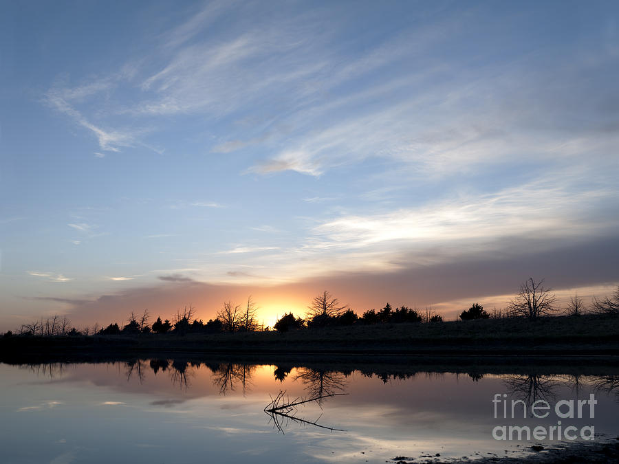Reflected Sunset Photograph by Art Whitton