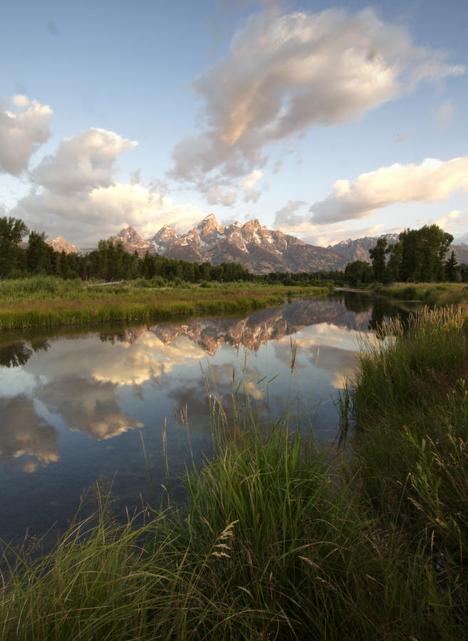 Reflection at Schwabacher Landing Photograph by Paul Cannon