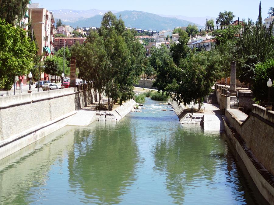 Reflection In The River Granada Spain Photograph by John Shiron