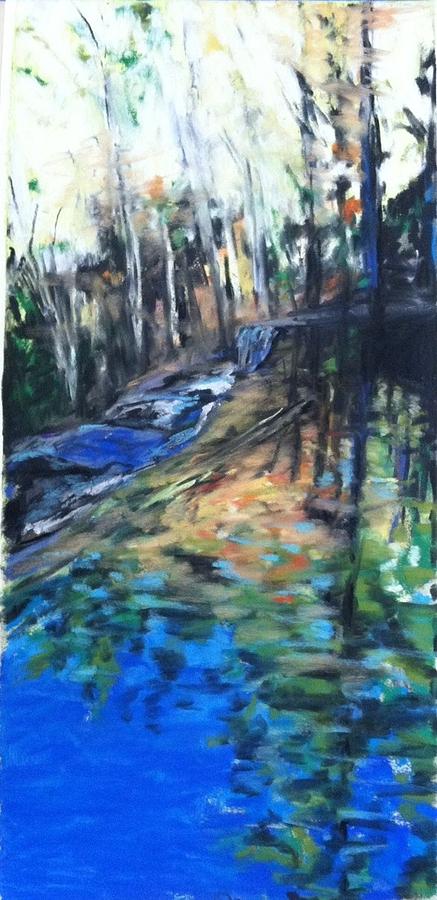 Waterfall Painting - Reflection by Michelle Winnie
