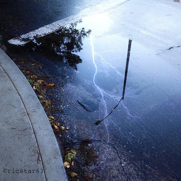 Losangeles Photograph - Reflection N Rain by Ric Spencer