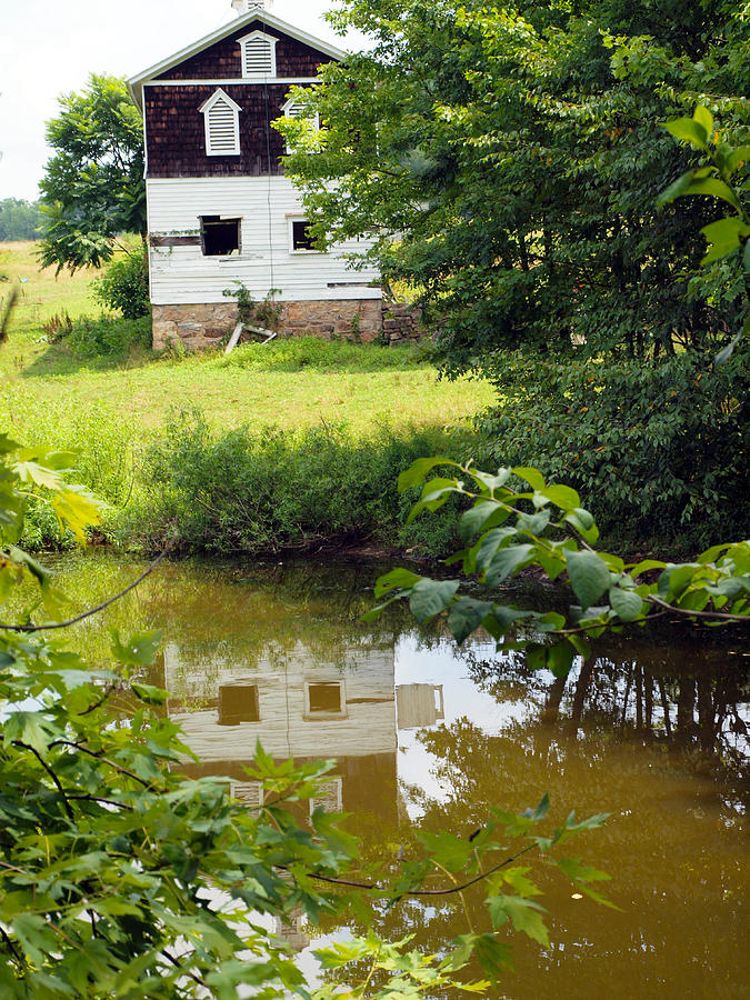 Reflection Of The Barn Photograph by Robert Margetts