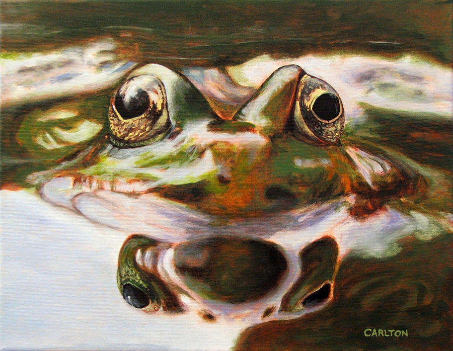 Reflection Toad Painting by Brian Carlton