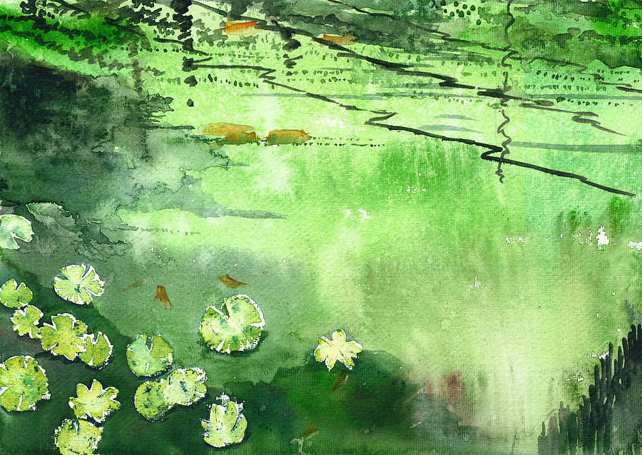Reflections 1 Painting by Anil Nene
