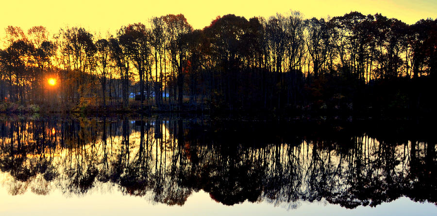 Reflections At Farrington Lake 9 Digital Art by Aron Chervin