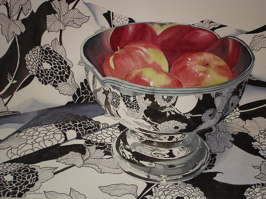 Apple Painting - Reflections by Daydre Hamilton