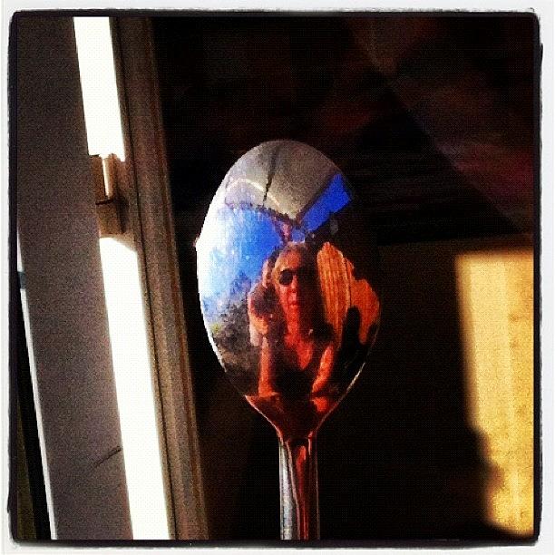 Reflections In A Spoon Photograph by Jennifer Cameron