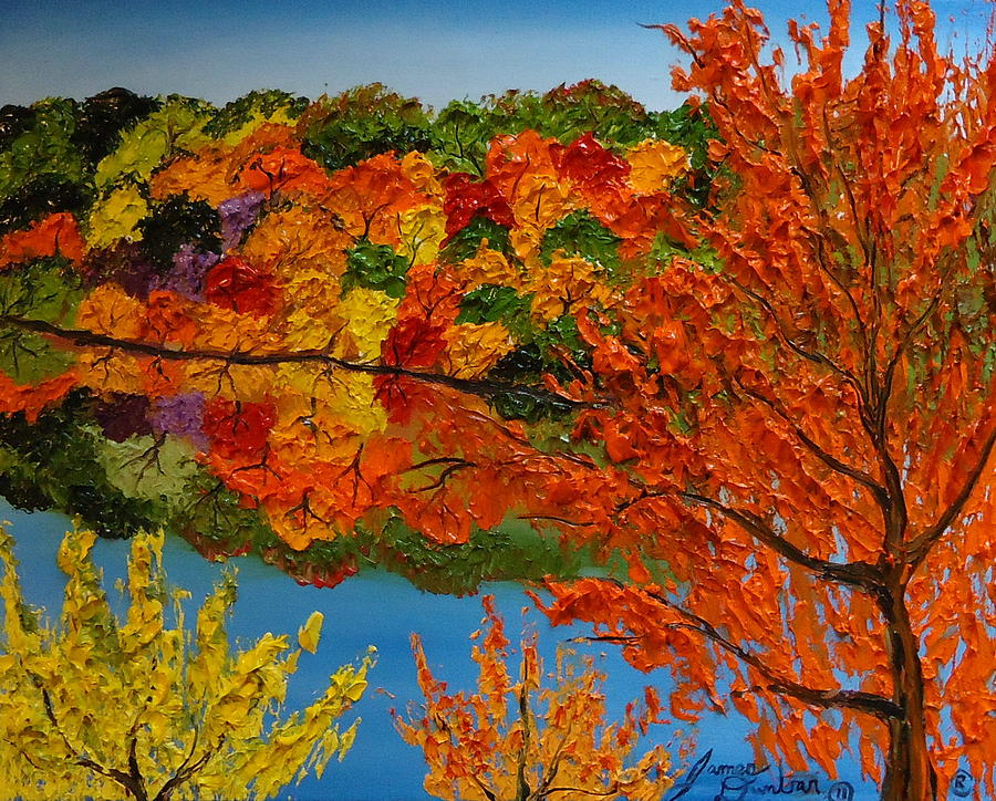 Reflections Of Autumn 1 Painting by James Dunbar