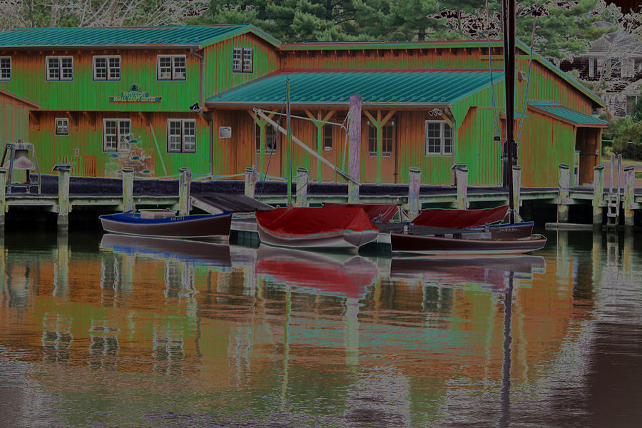 Boat Photograph - Reflections Of Color by Carolyn Stagger Cokley