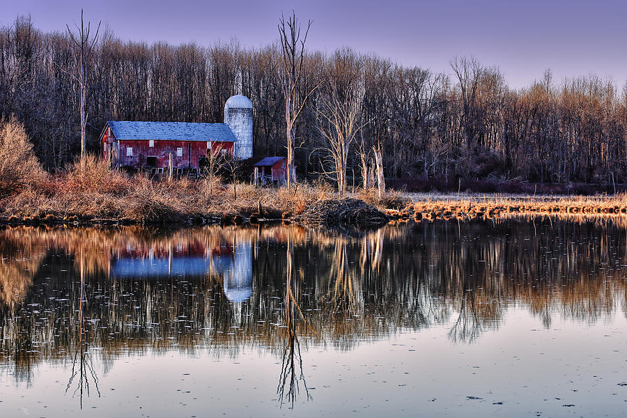 Barn Photograph - Reflections of the Old Barn by Rick Berk