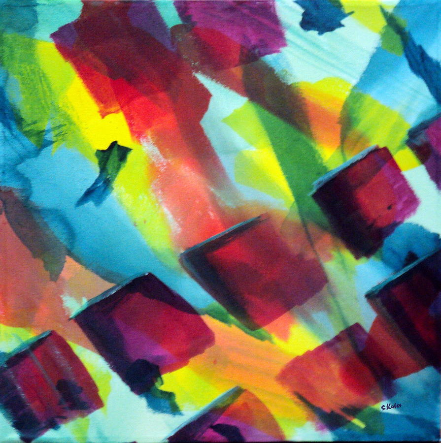Abstract Painting - Reflections by Susan Kubes Abstract Painting - Reflections by Susan Kubes