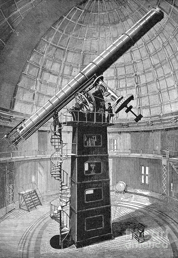 Refracting Telescope, 1888 Photograph by Granger