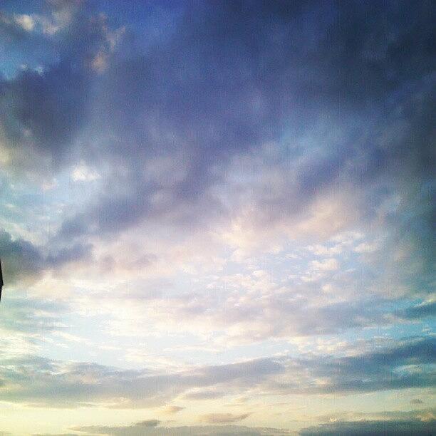 Instagram Photograph - Reggel #sunrise #sun #cloud #mik by Peter Toth-Czere