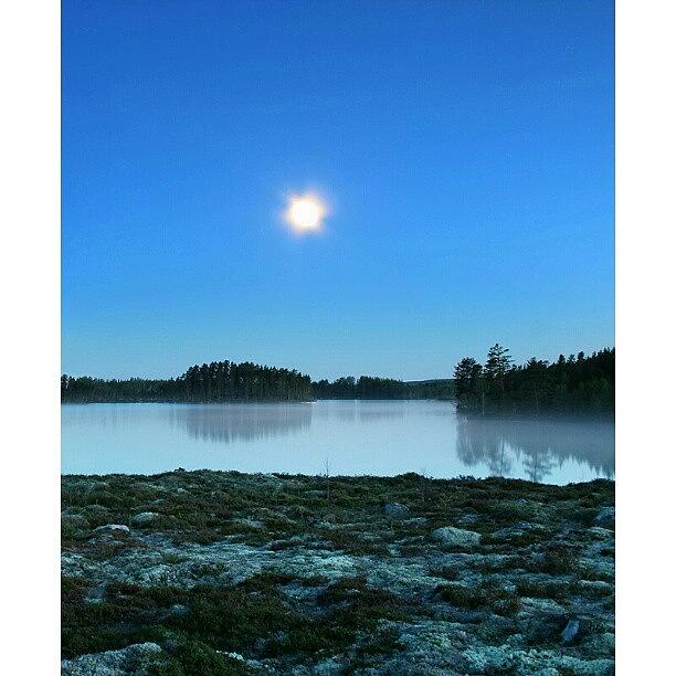 Nature Photograph - Regnsjön Lake #iphonesia #instagood by Robin Hedberg