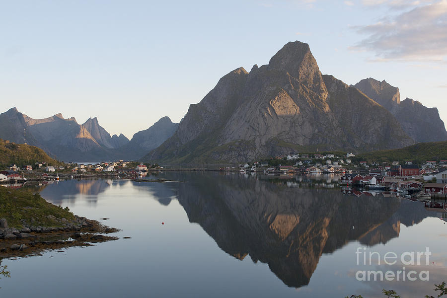 Reine Village in Early Morning Light Photograph by Heiko Koehrer-Wagner