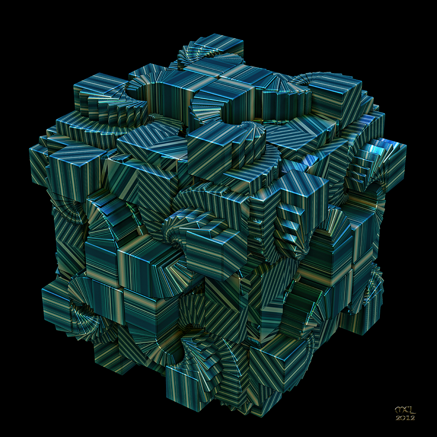 Abstract Digital Art - Relativity II by Manny Lorenzo